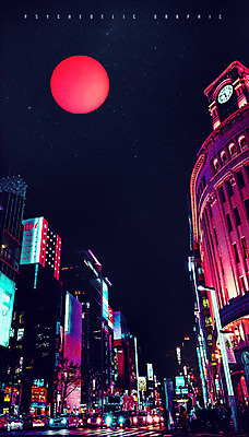 PSD 편집이미지 해외풍경 별 도로 야경 가로등 거리 빌딩 사람없음 빛 도시풍경 컬러풀 상점 도시 화려 도쿄 모던 네온 네온아트 이미지편집 자연요소 해외 공공시설 길 컬러 컨셉 교통시설 풍경 건물 일본 야간 파일형식 풍경_경치