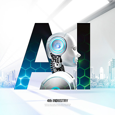 PSD 편집이미지 산업 미래 정보기술 빌딩 사람없음 파란색 과학기술 회로판 로봇 IT산업 4차산업 미래산업 AI_인공지능 이미지편집 컬러 컨셉 기술 건물 파일형식