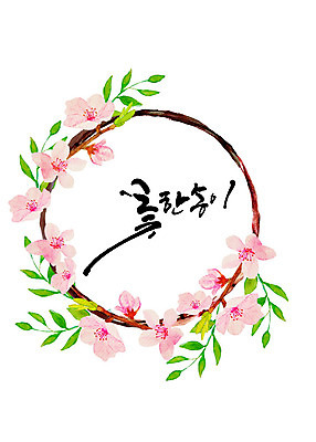 도형 PSD 식물 꽃 한송이 일러스트 캘리그라피 나뭇잎 수채화 프레임 따뜻함 타이포그라피 한글 사람없음 나뭇가지 원형 화려 감성 꽃프레임 국내일러스트 나무 문자 1 컨셉 잎 송이 파일형식