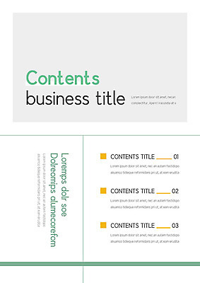 템플릿 내지 비즈니스 사람없음 초록색 노란색 사각형 회색 프레젠테이션 문서템플릿 직선 서식 레이아웃 문서 제안서 목차 이미지템플릿 AI파일 도형 선 컬러 파일형식 벡터