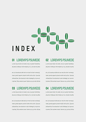 템플릿 내지 꽃무늬 비즈니스 사람없음 초록색 회색 프레젠테이션 문서템플릿 서식 레이아웃 문서 제안서 인덱스 목차 이미지템플릿 AI파일 꽃 컬러 무늬 파일형식 벡터