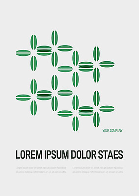 템플릿 표지 꽃무늬 패턴 비즈니스 사람없음 초록색 회색 프레젠테이션 문서템플릿 서식 레이아웃 문서 제안서 이미지템플릿 AI파일 꽃 컬러 무늬 파일형식 벡터