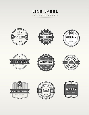 도형 영어 선 포크 라인일러스트 일러스트 왕관 프레임 사람없음 세트 라벨 숟가락 회색 국내일러스트 AI파일 문자 식기 컬러 수저 파일형식 벡터