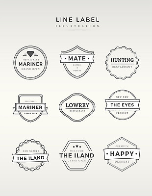 도형 영어 선 라인일러스트 일러스트 프레임 사람없음 세트 라벨 회색 다이아몬드 국내일러스트 AI파일 문자 컬러 보석 파일형식 벡터