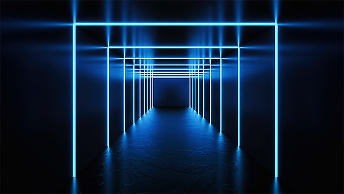 PSD 편집이미지 백그라운드 패턴 추상 사람없음 파란색 빛 3D소스 3D 어둠 공간 사이버 디지털합성 네온 모자이크 네온아트 편집소스 이미지편집 편집3D 컬러 무늬 파일형식