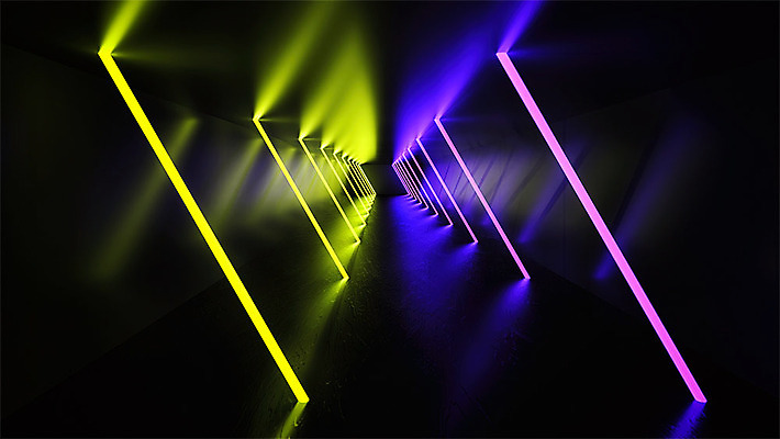 PSD 편집이미지 분홍색 백그라운드 추상 사람없음 빛 노란색 3D소스 3D 어둠 공간 사이버 디지털합성 네온 네온아트 편집소스 이미지편집 편집3D 컬러 무늬 파일형식