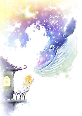 PSD 한마리 응시 여자 별 어린이 일러스트 캘리그라피 난간 밤하늘 붓터치 한명 미소 사람 상반신 파란색 판타지 노란색 보라색 기댐 희망 꿈 발코니 달 잡기 고래 번짐 야외테라스 소녀한명만 국내일러스트 자연요소 1 시선 감정 컬러 포유류 모션 상상 하늘 표정 수중동물 야간 여자한명만 소녀만 파일형식 효과