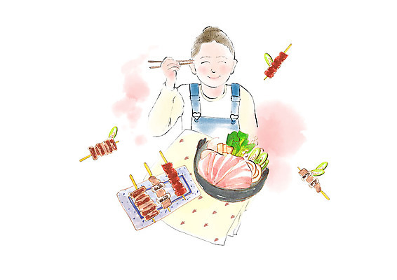 PSD 여자 일본문화 일러스트 젓가락 수채화 요리 한명 미소 사람 상반신 성인 일본 기쁨 식탁보 꼬치구이 샤브샤브 일본음식 성인여자한명만 국내일러스트 1 동양문화 감정 아시아 음식 외국문화 수저 표정 꼬치 구이 여자한명만 성인여자만 파일형식