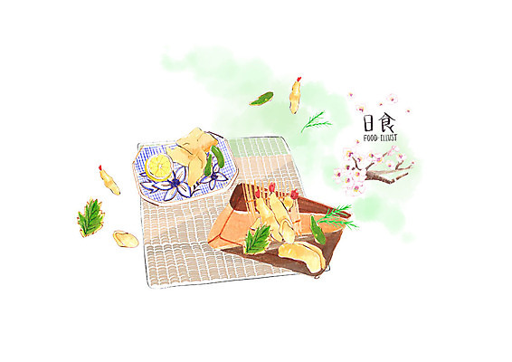 PSD 잎 일본문화 일러스트 수채화 사람없음 일본 벚꽃 벚나무 돗자리 새우튀김 일본음식 국내일러스트 나무 식물 동양문화 꽃 아시아 음식 외국문화 새우 튀김 파일형식