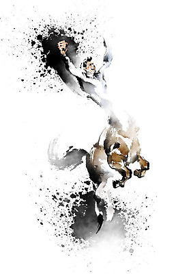 PSD 한마리 남자 일러스트 캘리그라피 응원 붓터치 한명 사람 정장 상반신 성인 갈색 손들기 점프 파이팅 검은색 희망 주먹 말_동물 번짐 팔 성인남자한명만 국내일러스트 1 옷 감정 컬러 포유류 모션 신체부위 남자한명만 성인남자만 파일형식 효과