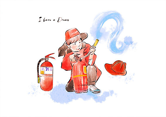 전신 PSD 남자 남학생 일러스트 청소년 한명 사람 빨간색 파란색 희망 꿈 소방관 장래희망 소화기 소방관모자 소년한명만 십대남자한명만 국내일러스트 모자_잡화 1 학생 감정 컬러 안전장비 구조원 소방 남자한명만 소년만 십대남자만 파일형식