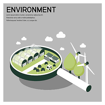 나무 구름 열매 일러스트 돋보기 사람없음 건물 환경 풍력에너지 태양에너지 심플 집열판 비닐하우스 아이소메트릭 전기자동차 국내일러스트 AI파일 자연요소 식물 건축물 농업 자동차 그린에너지 파일형식 벡터