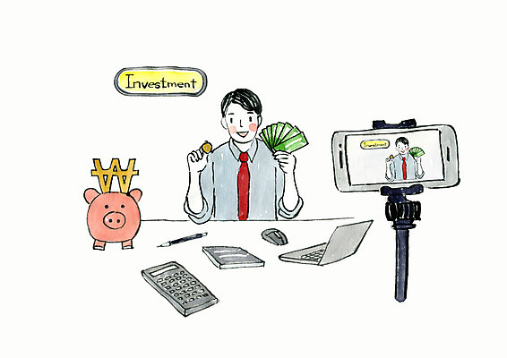 PSD 남자 돈 일러스트 수채화 한명 사람 상반신 성인 금융 노트북 스마트폰 촬영 돼지저금통 계산기 원화 주식 투자 창업 방송 인터넷방송 크리에이터 1인미디어 금융의날 국내일러스트 직업 1 비즈니스 문구용품 경제 전자제품 핸드폰 스마트기기 장비 저금통 재산 자영업 파일형식 법정기념일