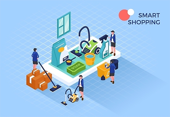 전신 남자 일러스트 창문 모바일 사람 여러명 성인 파란색 스마트폰 쇼핑 상자 청소도구 세제 스마트 분리수거 정리 비누 밀대 청소기 세탁기 모바일쇼핑 택배상자 아이소메트릭 대걸레 온라인구매 스토어 2024트렌드 버라이어티가격전략 국내일러스트 AI파일 컬러 다수 컨셉 주방용품 전자제품 핸드폰 스마트기기 위생용품 유행 가전제품 도구 청소 택배 온라인쇼핑 신조어 파일형식 벡터 2024년