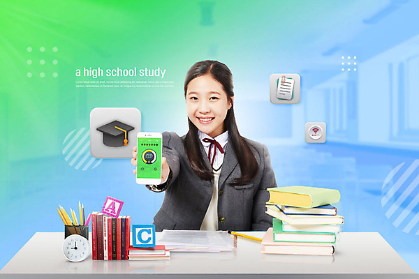 PSD 편집이미지 여학생 여자 교육 교복 시계 학사모 청소년 한명 사람 상반신 앞모습 10대 책 초록색 파란색 스마트폰 연필 한국인 어플리케이션 손내밀기 즐거움 책더미 십대여자한명만 이미지편집 모자_잡화 1 학생 옷 감정 뷰포인트 컬러 졸업 학용품 동양인 손짓 핸드폰 스마트기기 필기구 무더기 여자한명만 십대여자만 파일형식