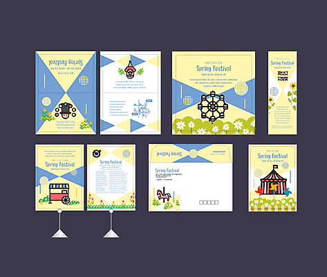 템플릿 배너템플릿 행복 사람없음 세트 축제 봄 공연 마술 현수막 전단 엽서 초대장 천막 대관람차 약도 회전목마 가판대 삐에로가면 소봉투 행사세트 행사템플릿 봄축제 AI파일 배너 계절 감정 지도 편지봉투 카드_감사 가면 이벤트 놀이기구 편지 홍보물 파일형식 벡터
