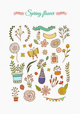 PSD 한마리 꽃잎 꽃 리본 화분 나비 잎 꽃백그라운드 일러스트 봄꽃 나뭇잎 프레임 사람없음 세트 꽃병 봄 다양 향수 엘리먼트 국내일러스트 식물 1 계절 다수 곤충 백그라운드 화장품 파일형식