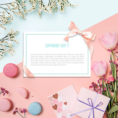 PSD 편집이미지 리본 분홍색 여러송이 포장 따뜻함 선물 사람없음 선물상자 귀여움 봄 하트 초대장 마카롱 꽃가지 산뜻 싱그러움 카피스페이스 이미지편집 카드프레임 모양 계절 꽃 컬러 다수 컨셉 디저트 카드_감사 프레임 상자 공백 나뭇가지 파일형식