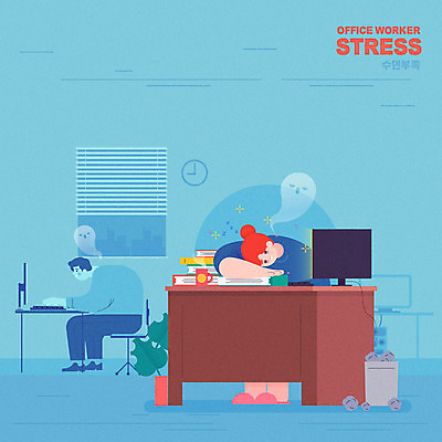 전신 여자 남자 엎드리기 일러스트 스트레스 직장 피곤 사람 20대 성인 두명 30대 파란색 사무실 모니터 쓰레기통 키보드 도시 직장인 비즈니스맨 비즈니스우먼 영혼 책상 힘듦 수면부족 국내일러스트 AI파일 직업 컬러 가구 컨셉 회사 비즈니스 모션 청년 장년 컴퓨터 파일형식 벡터