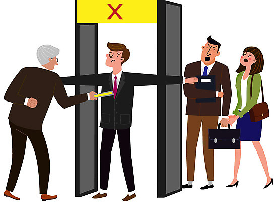 전신 여자 남자 중년 가방 일러스트 사람 정장 여러명 20대 성인 놀람 금지 구직 좌절 실업 검사_조사 청년실업 취업준비생 일자리 입사시험 곤란 불합격 엄격한 국내일러스트 AI파일 잡화 옷 감정 다수 컨셉 비즈니스 표정 청년 시험 사회이슈 파일형식 벡터