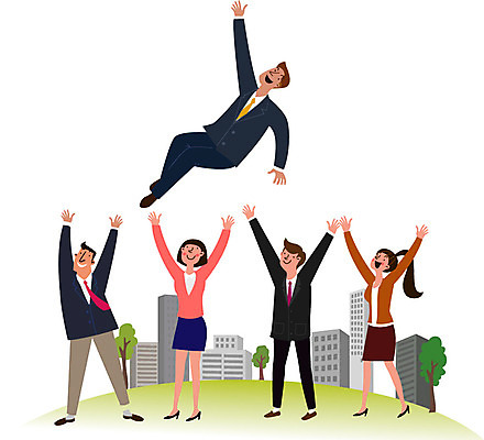 전신 여자 남자 행복 일러스트 사람 빌딩 여러명 20대 성인 건물 기쁨 만세 구직 실업 합격 청년실업 취업준비생 일자리 헹가래 국내일러스트 AI파일 건축물 감정 다수 컨셉 비즈니스 모션 청년 축하 사회이슈 파일형식 벡터