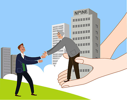 전신 남자 행복 중년 50대 일러스트 회사 비즈니스 협력 악수 직장 미소 들기 사람 정장 빌딩 20대 성인 두명 신체부위 손잡기 양손 구직 성장 직장인 비즈니스맨 실업 청년실업 취업준비생 일자리 국내일러스트 AI파일 직업 손 옷 감정 컨셉 모션 표정 손짓 청년 건물 사회이슈 파일형식 벡터