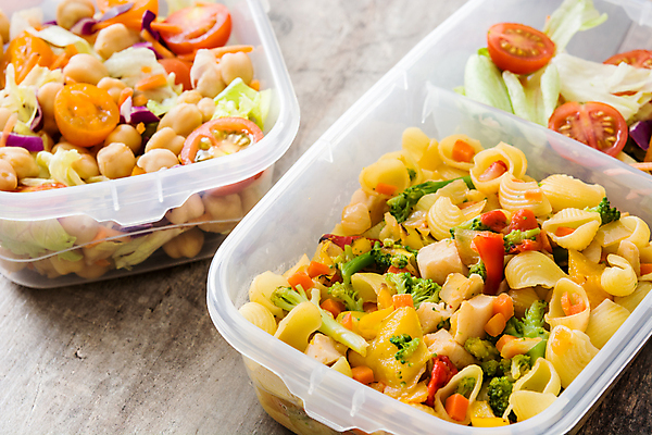 포토 JPG 해외이미지 토마토 채소 파스타 사람없음 샐러드 브로콜리 후추 밀폐용기 병아리콩 파스타샐러드 펜네 해외포토 음식 콩 서양음식 용기_그릇 향신료 파일형식 이미지허브