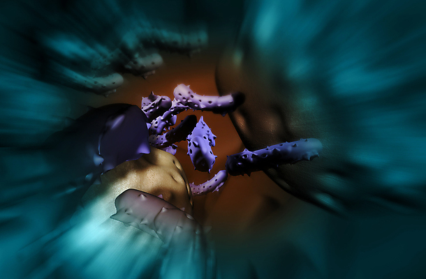 포토 JPG 해외이미지 의학 세포 사람없음 파란색 3D 보라색 질병 디지털합성 암 종양 해외포토 컬러 파일형식 이미지허브