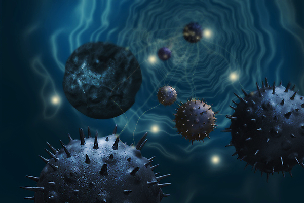 포토 JPG 해외이미지 의학 세포 사람없음 파란색 3D 질병 디지털합성 암 종양 해외포토 컬러 파일형식 이미지허브