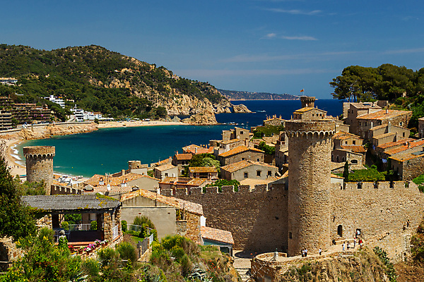 포토 JPG 해외이미지 유럽 벽 바다 여행 건축양식 하늘 휴가 사람없음 물 파란색 마을 탑 도시 성 스페인 지중해 타운 옛날 해외포토 자연요소 건축물 건축 나라 컬러 파일형식 이미지허브