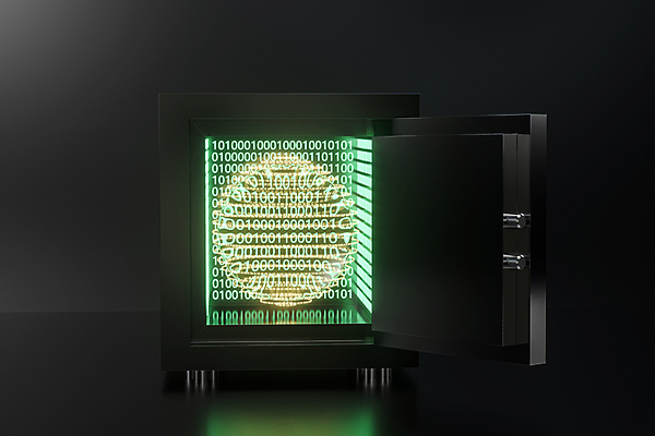 JPG 해외이미지 일러스트 사람없음 금융 경제 3D 오픈 재산 디지털합성 보안 금고 이진법 홀로그램 해외일러스트 안전 수학 파일형식 이미지허브