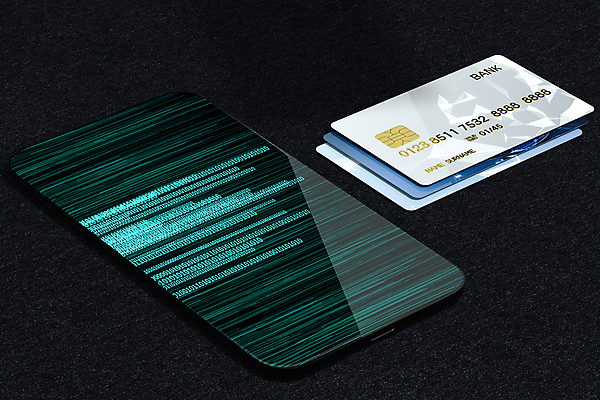 JPG 해외이미지 일러스트 모바일 사람없음 금융 경제 스마트폰 3D 신용카드 디지털합성 온라인 이진법 해외일러스트 핸드폰 스마트기기 수학 파일형식 이미지허브