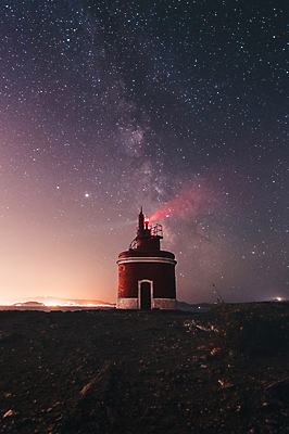 포토 JPG 해외이미지 별 밤하늘 등대 사람없음 야외 분위기 야간 감성 몽환 해외포토 자연요소 컨셉 하늘 파일형식 이미지허브