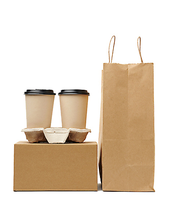 포토 JPG 해외이미지 종이 실내 사람없음 종이봉투 환경오염 쓰레기 종이컵 일회용 종이상자 흰배경 컵홀더 테이크아웃컵 해외포토 백그라운드 컨셉 봉투 내부 컵 상자 흰색 홀더 파일형식 이미지허브