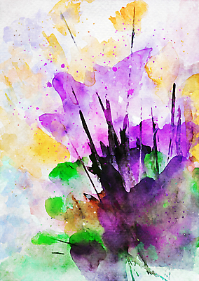 포토 JPG 해외이미지 꽃 백그라운드 일러스트 자연 추상 미술 사람없음 파란색 페인트 그림 해외일러스트 식물 컬러 무늬 문화예술 생태계 파일형식 이미지허브