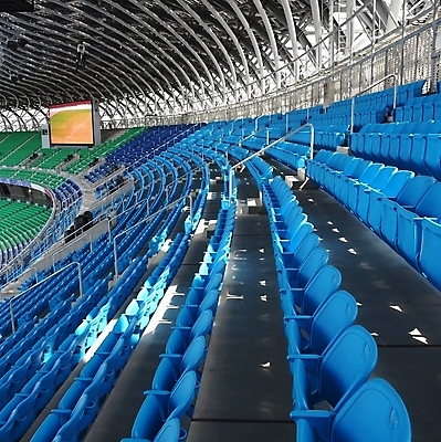 포토 JPG 해외이미지 디자인 곡선 의자 건축양식 지붕 사람없음 초록색 파란색 스크린 경기장 아치 오르기 일반 단계 철강 콘크리트 해외포토 건축 선 컬러 가구 스포츠시설 모션 파일형식 이미지허브