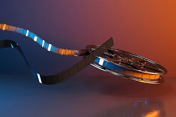 포토 JPG 해외이미지 사람없음 3D 필름 영화 파란배경 영화소품 주황색배경 해외포토 백그라운드 문화예술 파란색 주황색 디지털합성 오브젝트 파일형식 이미지허브