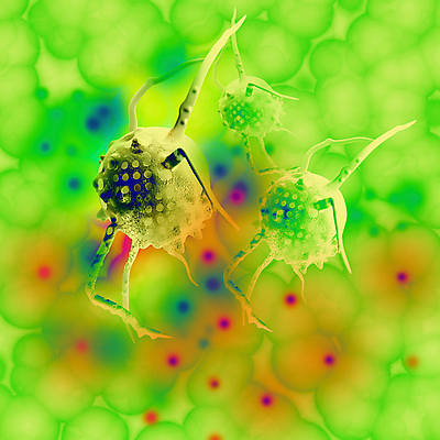 포토 JPG 해외이미지 의학 세포 사람없음 연두색 3D 질병 디지털합성 암 종양 해외포토 초록색 파일형식 이미지허브