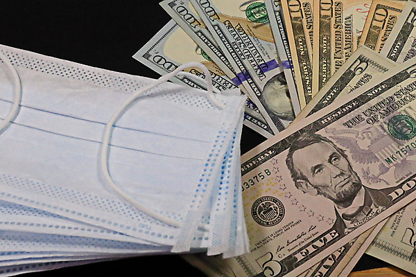 포토 JPG 해외이미지 돈 사람없음 경제 달러 미국 보호 위험 계산서 백신 위기 전염병 코로나바이러스 해외포토 컨셉 북아메리카 의학 재산 바이러스 질병 파일형식 이미지허브