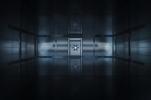 포토 JPG 해외이미지 실내 사람없음 내부 3D 문 검은색 어둠 공간 보안 금고 해외포토 컬러 안전 디지털합성 파일형식 이미지허브