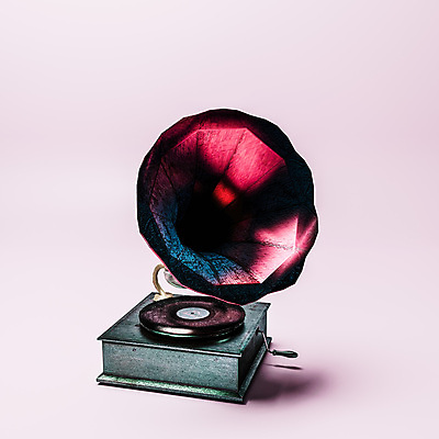 포토 JPG 해외이미지 음악 사람없음 3D 골동품 클래식 고급 오브젝트 복고 아날로그 축음기 턴테이블 구식 해외포토 음향기기 컨셉 문화예술 디지털합성 파일형식 이미지허브