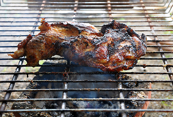 포토 JPG 해외이미지 음식 건강 육류 돼지고기 요리 사람없음 야외 아웃포커스 금속 저녁식사 신선 그릴 인스턴트 바비큐 유혹 굽기 먹기 준비 해외포토 컨셉 식재료 모션 재질 주방용품 촬영기법 식사 구이 파일형식 이미지허브