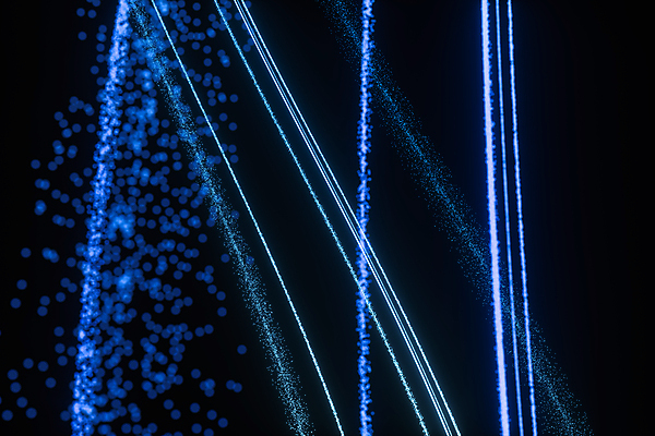 JPG 해외이미지 선 그래픽백그라운드 추상 사람없음 그래픽 파란색 빛 3D 검은색 입자 네온 해외포토 포토 컬러 백그라운드 무늬 디지털합성 파일형식 이미지허브