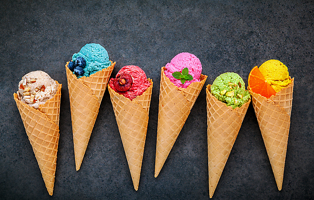 포토 JPG 해외이미지 오렌지 사람없음 견과류 체리 블루베리 아이스크림콘 콘아이스크림 바닐라 피스타치오 해외포토 과일 아이스크림 콘 파일형식 이미지허브