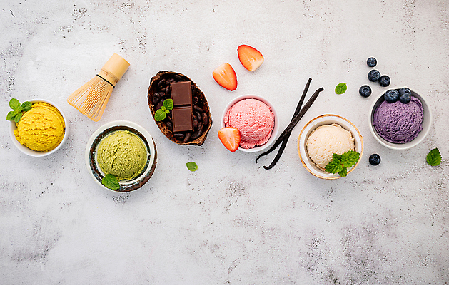 포토 JPG 해외이미지 그릇 조각 백그라운드 잎 딸기 단면 아이스크림 사람없음 달콤 시원함 허브 질감 블루베리 바닐라 초코맛 녹차맛 해외포토 식물 식기 과일 디저트 초콜릿 맛 녹차 파일형식 이미지허브