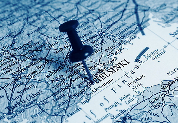 포토 JPG 해외이미지 지도 실내 사람없음 압정 위치 헬싱키 해외포토 핀란드 내부 사무용품 파일형식 이미지허브