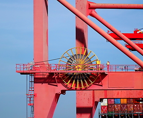포토 JPG 해외이미지 산업 사다리 사람없음 빛 기계 장비 화물 기중기 포트 도르래 철강 터미널 해외포토 운송업 도구 중장비 파일형식 이미지허브