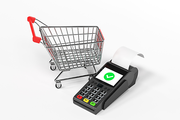 JPG 해외이미지 사람없음 쇼핑 3D 판매 쇼핑카 체크표시 영수증 카드단말기 해외포토 포토 금융 카트 디지털합성 확인 단말기 파일형식 이미지허브