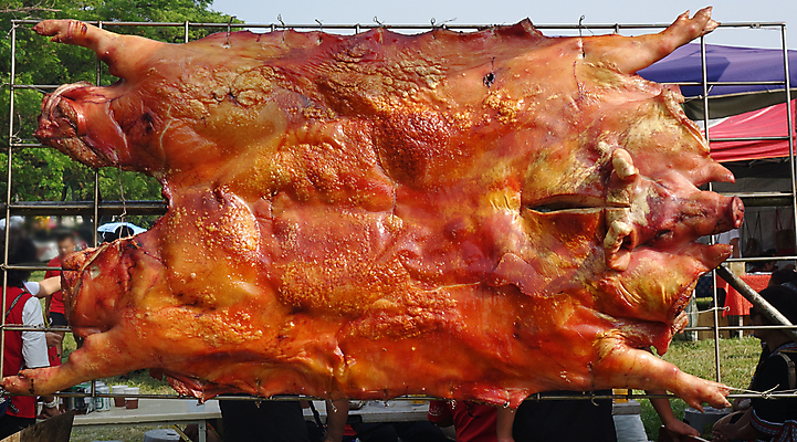 포토 JPG 해외이미지 전통 음식 불 육류 돼지고기 요리 사람없음 야외 식사 신선 돼지 그릴 바비큐 굽기 대만 향기 냄새 신발장 해외포토 자연요소 아시아 식재료 포유류 주방용품 구이 파일형식 이미지허브