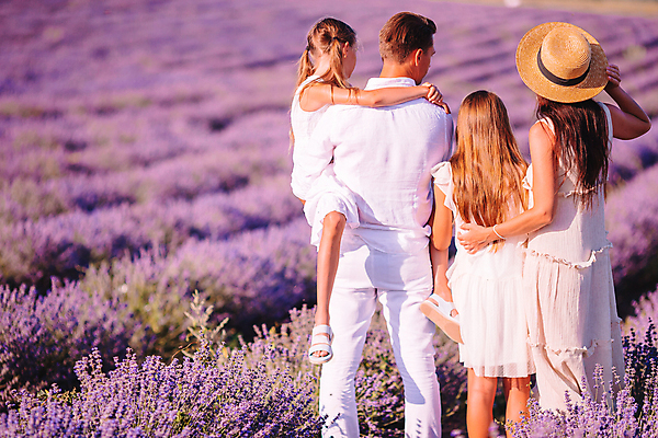 포토 JPG 해외이미지 주간 전신 여자 남자 어린이 허리손 가족 안기 여러명 성인 야외 뒷모습 보라색 프랑스 라벤더 프로방스 해외포토 자연요소 꽃 유럽 뷰포인트 컬러 포즈 다수 관계 모션 사람 허브 파일형식 이미지허브